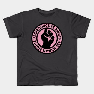 Reproductive Rights are Human Rights (pink) Kids T-Shirt